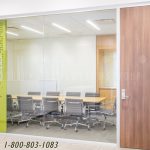 Demountable partition walls conference room separation