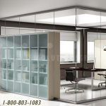Demountable partition walls integrated storage