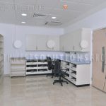 Dialysis hospital pharmacy gravity flow drawers storage
