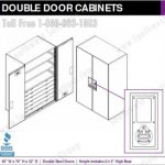 Double door cabinets museum storage