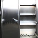 Double shift cabinet stainless steel strong hold storage