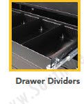 Drawer dividers rotary industrial cabinet storage