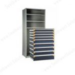 Drawers in shelving bank storage high capacity heavy duty drawer parts supplies rack