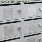 Drop slot mail locking locker