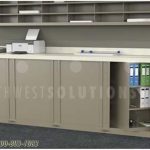 Dual sided spinning rotary cabinet counters