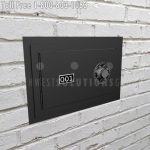 Edhgf01 bl combination lock pistol sidearm locker storage flush mount compartments