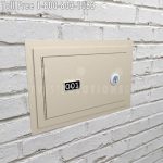 Edhgf01 nb key lock pistol sidearm locker storage flush mount compartments