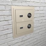 Edhgf02 nb combination flush lock pistol sidearm locker storage flush mount compartments