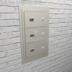 Edhgf03 dg key flush lock pistol sidearm locker storage flush mount compartments