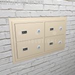 Edhgf04 fg barrel flush beige lock pistol sidearm locker storage flush mount compartments