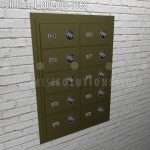 Edhgf10 fg combination flush lock pistol sidearm locker storage flush mount compartments