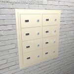 Edhgs8 fw key flush lock pistol sidearm locker storage flush mount compartments