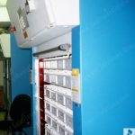 Electric storage carousel cytology slide cabinet