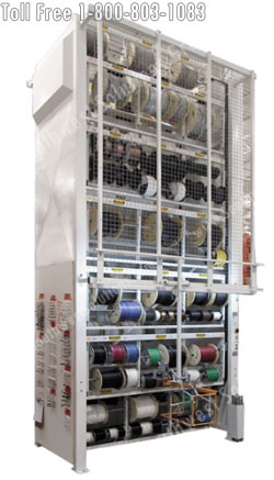 Motorized Wire Spool Storage Carousels  Electrical Vertical Cabling Reels  Racks