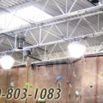 Energy efficient destratification ceiling fans