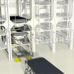 Equipment repair storage lift hospital beds