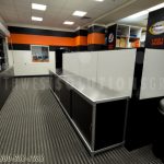 Equipment room football shelving racks