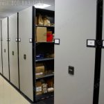 Evidence storage on mobile shelving