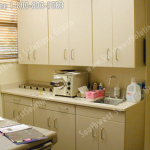 Exam room cabinets movable medical modular millwork