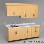 Exam room furniture casework cabinets bim revit ssg ex07 3 l km base