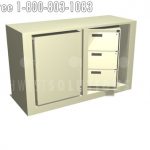 Ez2 3h sa l spinning storage cabinet revolves double sided storage unit