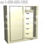 Ez2 6h sa l rotary cabinets spin secure enclosed items revolve double sided access storage