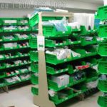 Ez rail applications healthcare sterile supplies ezrails shelves sloped top row framewrx