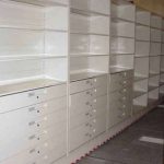 File shelving drawers document storage shelves record cabinets