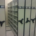 File storage biparting shelving