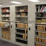 Filing storage cabinet rotates save space