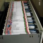 Filing system conversion labels color coded folders top tab files records management services