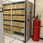 Fire safety probate records vital statistics mobile shelving 1
