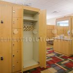 Fitness class storage temporary gym lockers
