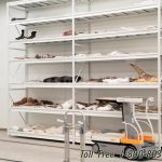 Flat storage shelving museum space saving cabinets