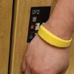 Fob wristband keyless locker