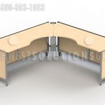 Fold and store desk cubicle workstation