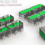 Folding classroom desks furniture system space saver