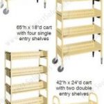 Four post file carts single double sided 24 18 inches