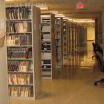 Four post office file shelving 7 levels