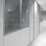 Framed frameless glass office wall systems