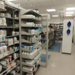 Framewrx high density system military pharmacy shelving