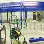 Freestanding mezzanine industrial structural warehouse storage