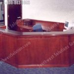 Front desk office furniture waiting room modular casework furnishings