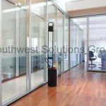 Frosted glass modular walls pre engineered architectural wall system dallas fort worth austin houston san antonio