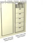 Fs1 6a 6s 6 high storage cabinet rotating secure storage items