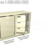 Fs1l 3a 3s turning 3 high storage cabinet rotary revolving double sided storage