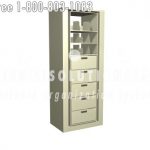 Fs1l 8s spin shelves drawers 8 high rotary storage cabinet double sided storage