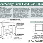 Fume hood base cabinet solvent storage