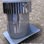 Fume removal rooftop warehouse ventilation fans exhaust turbines