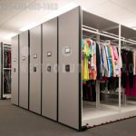 Garment storage in 4 post shelving